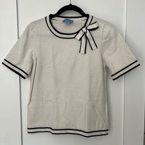 CeCe sweater blouse with bow accent